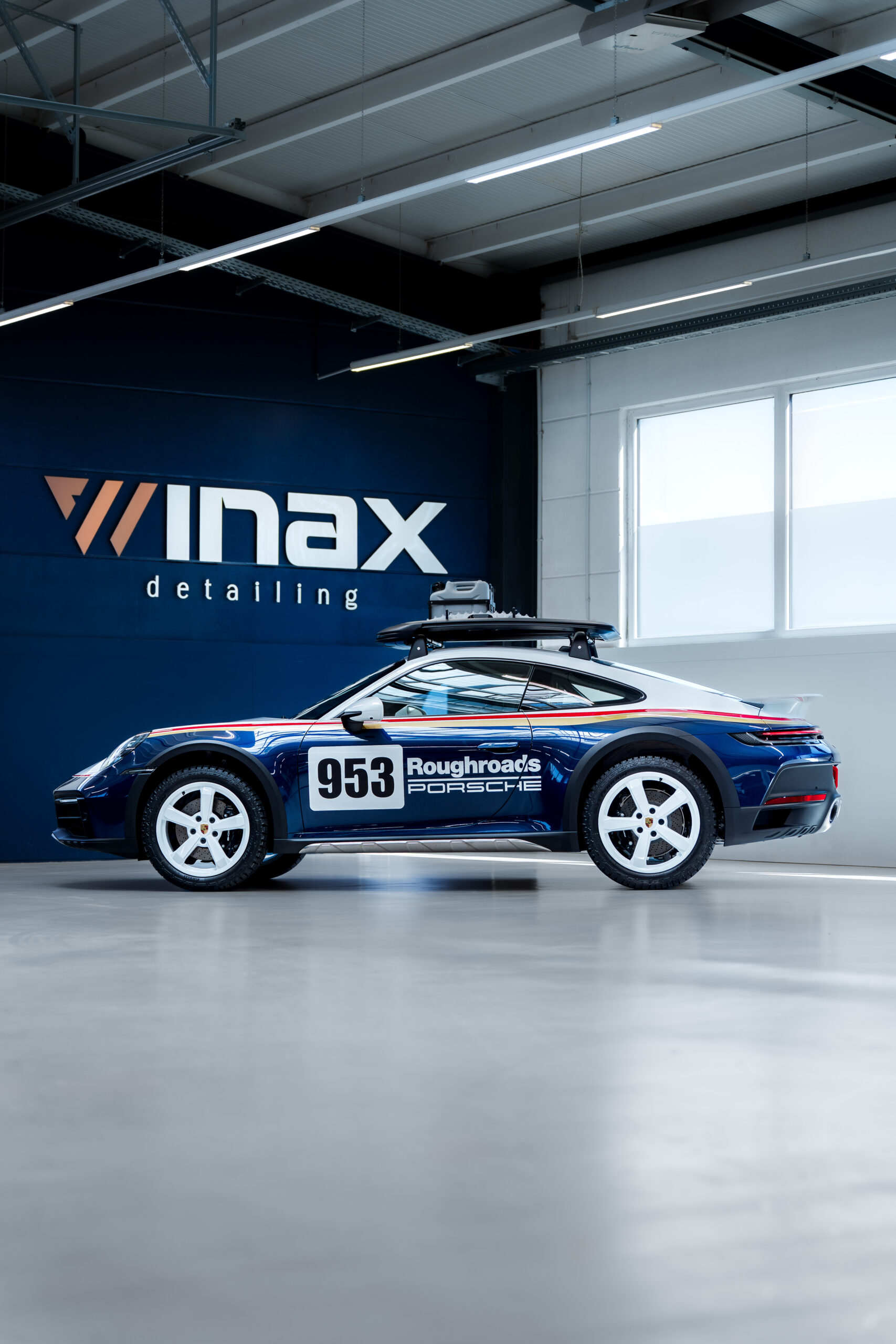 Porsche 911 Dakar nach Lackaufbereitung, XPEL Lackschutzfolie und Keramikversiegelung